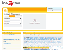 Tablet Screenshot of bookmyshow.co.nz